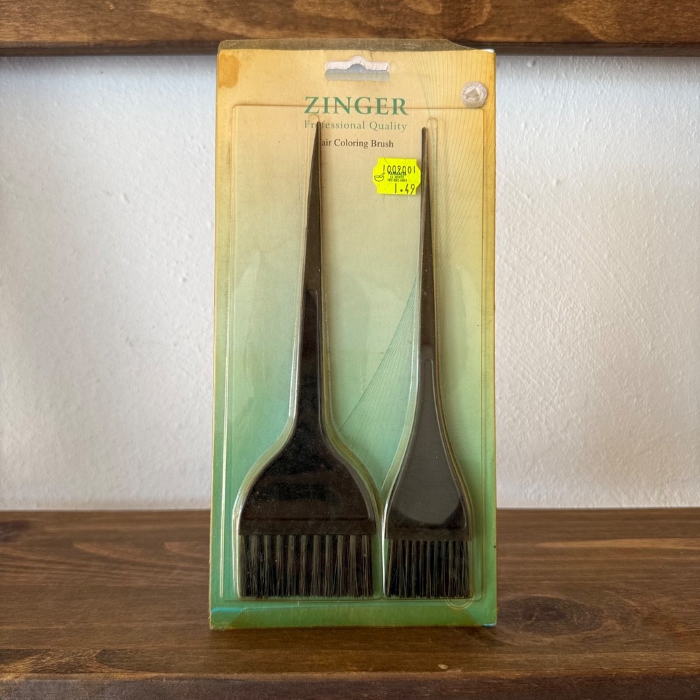 2pc Zinger Professional Hair Coloring Brush Set 2pc Salon Dye Applicator Brushes